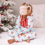 Vintage Santa buttflap pajamas with ruffles