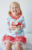 Vintage Santa pajama gown with bloomers